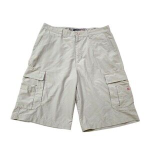 Y2K 90s Quiksilver Shorts Vintage(?) Khaki Cargo Surf Skate Board Men Size 33